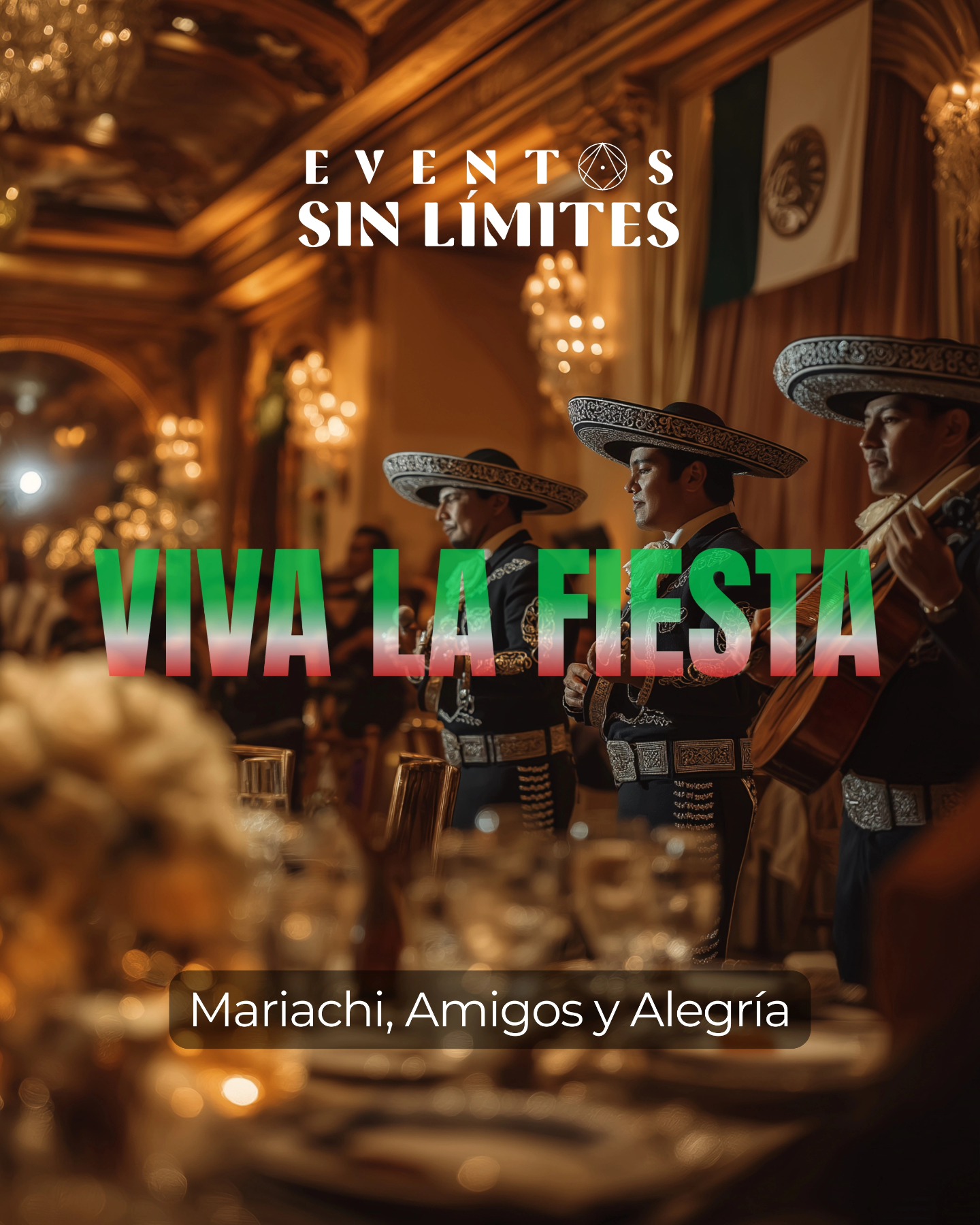 Vista aérea de evento patriótico elegante